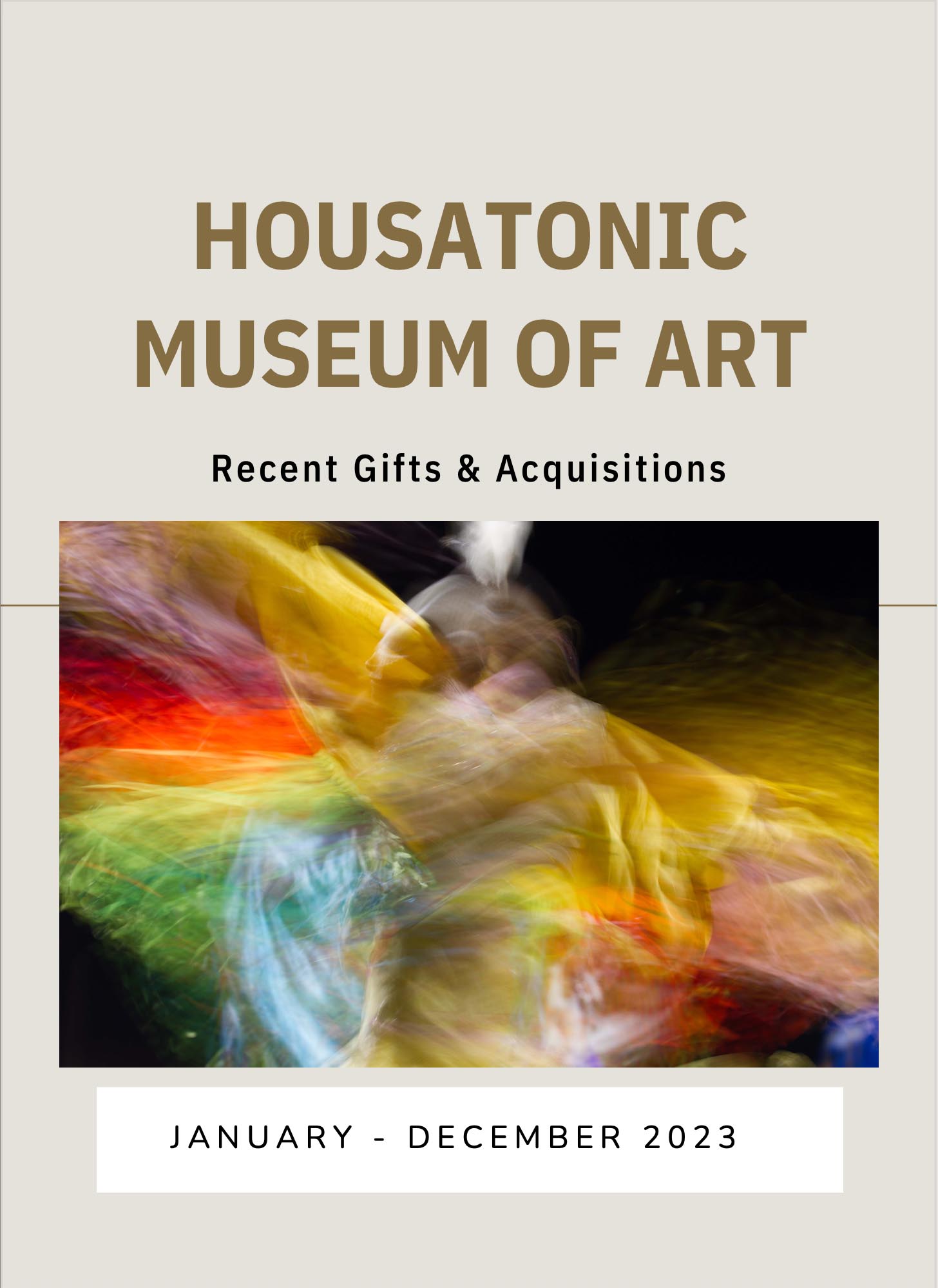 Download your copy of the Housatonic Museum of Art's booklet, Recent Gifts and Acquisitions 2023