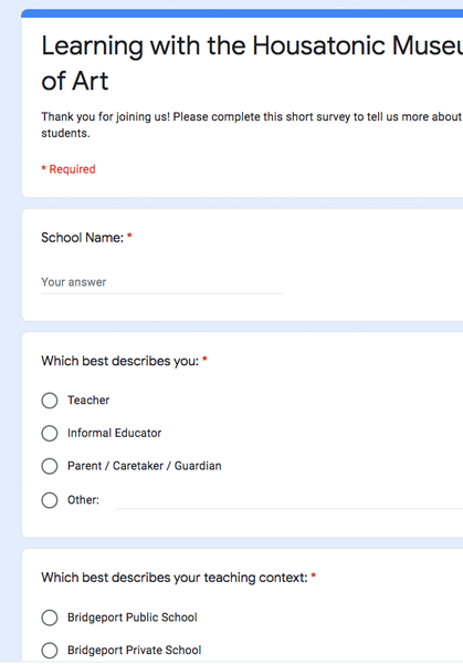 Educator Survey Form