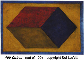 100 Cubes by Sol LeWitt