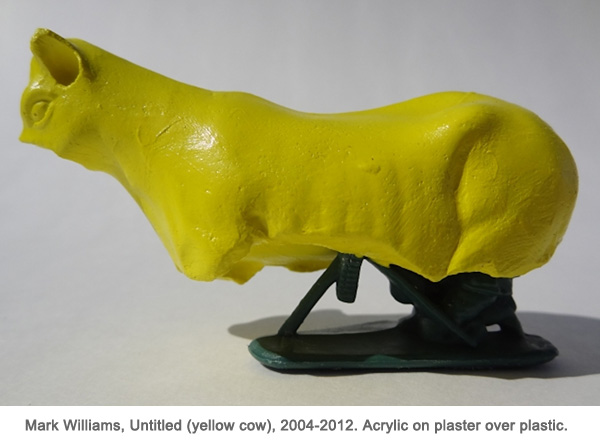 Mark Williams, Untitled (yellow cow), 2004-2012. Acrylic on plaster over plastic.