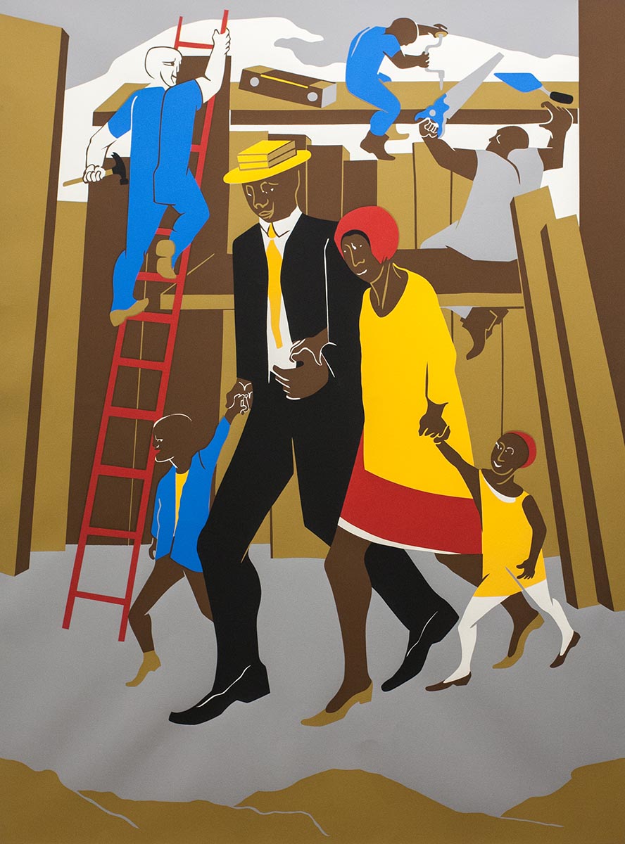 The Builders by Jacob Lawrence